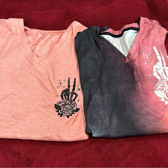 Skeleton Graphic Tee Shirt’s (2 pack) - Picture 1 of 6